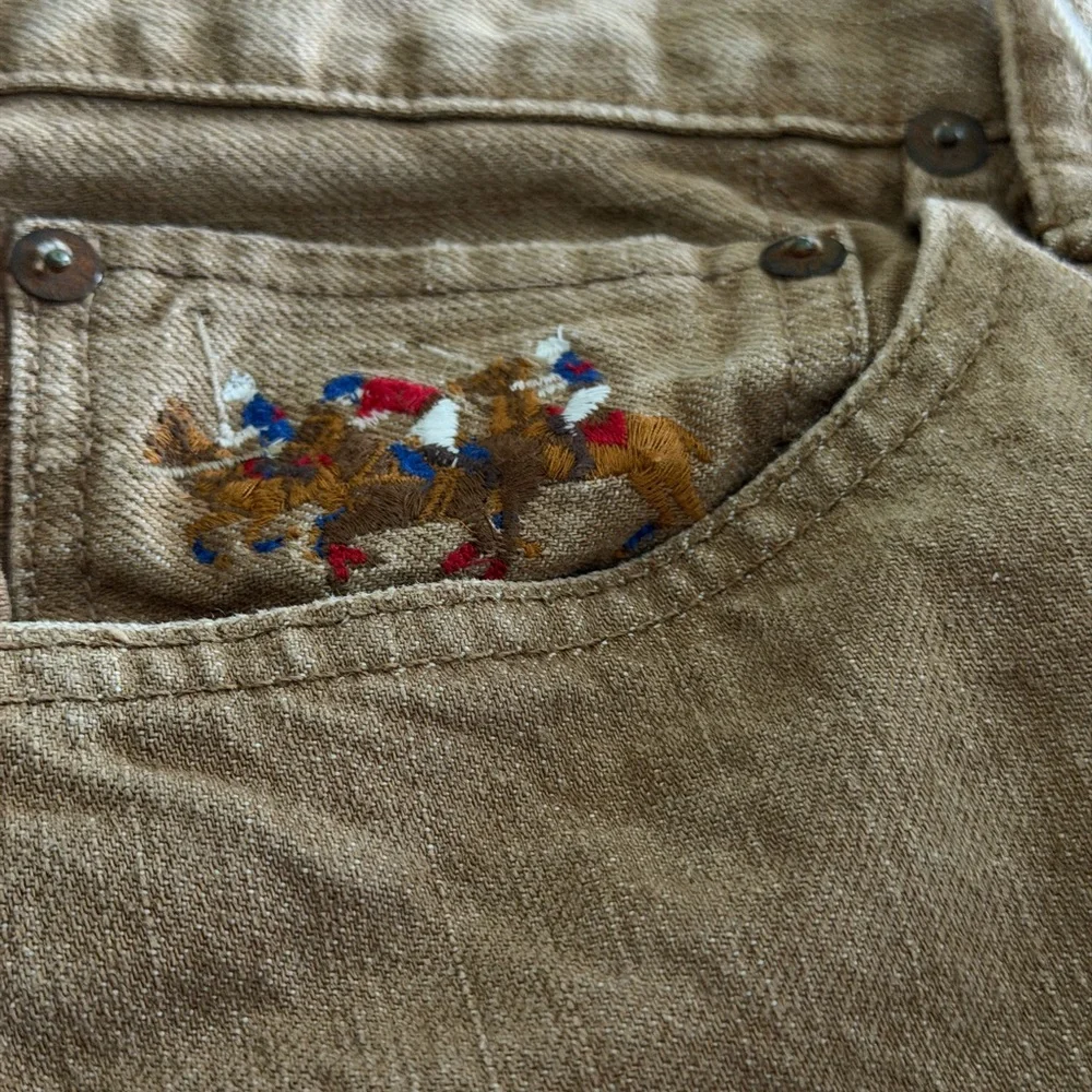 NWT Polo Ralph Lauren Classic Fit Baxter Tan 867 Jeans Size 32x32 - Picture 9 of 16